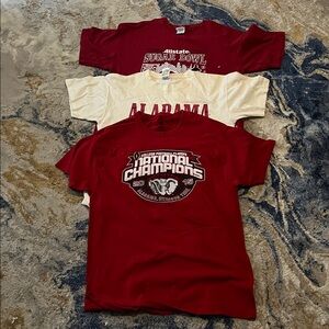 Alabama College Football Cotton T-shirts Bundle